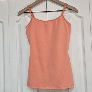 EXPRESS Coral Tank Top, Shelf Bra Cami Size Small